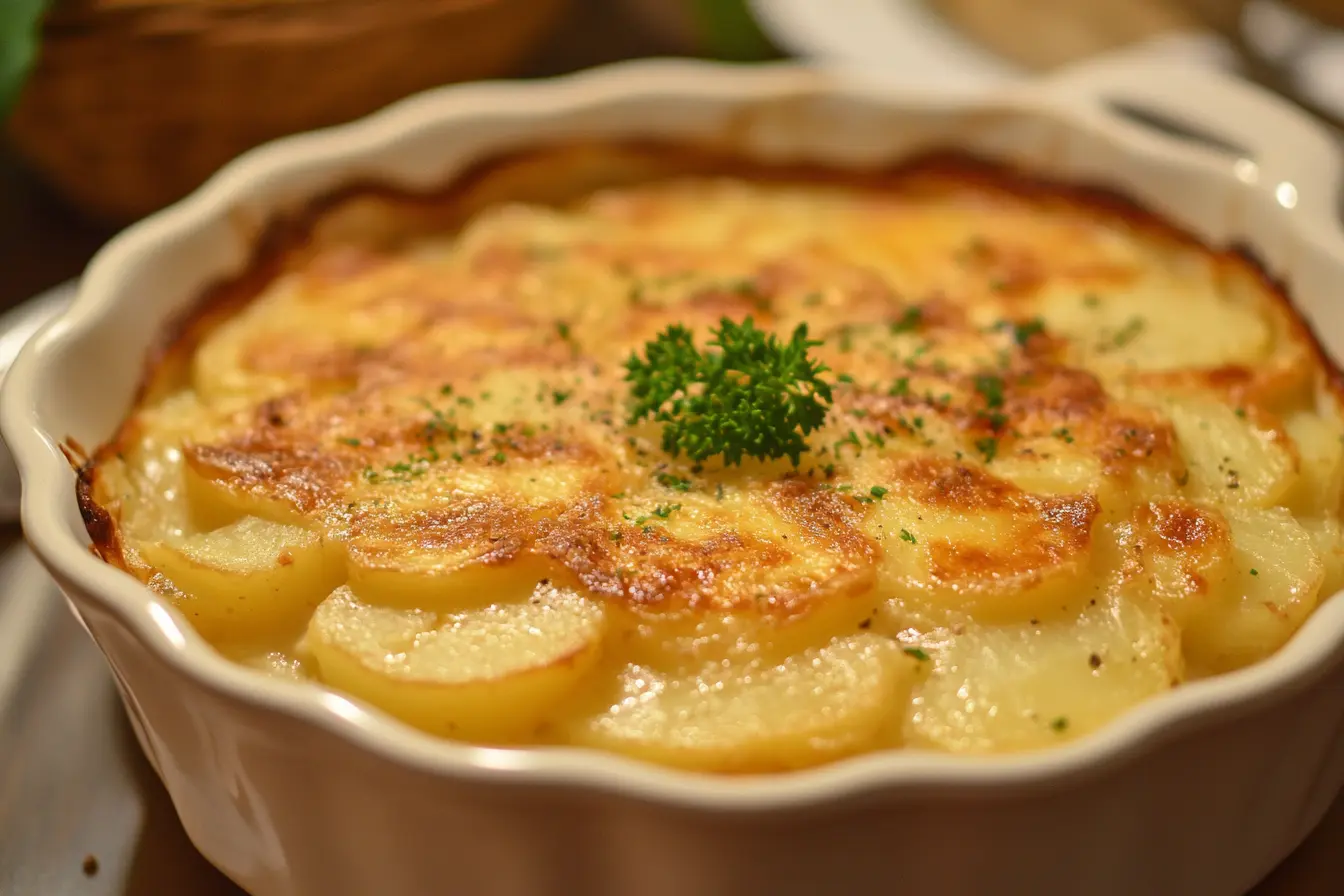 picture of How do you make Paula Deen's scalloped potatoes