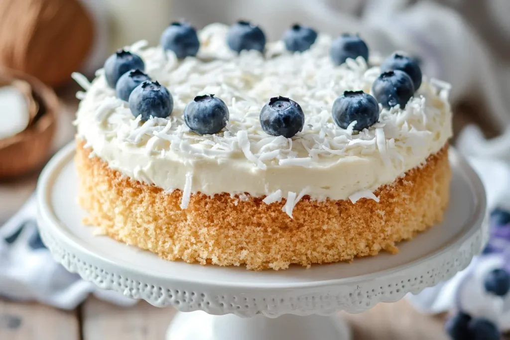 picture of blue eyes coconut cake