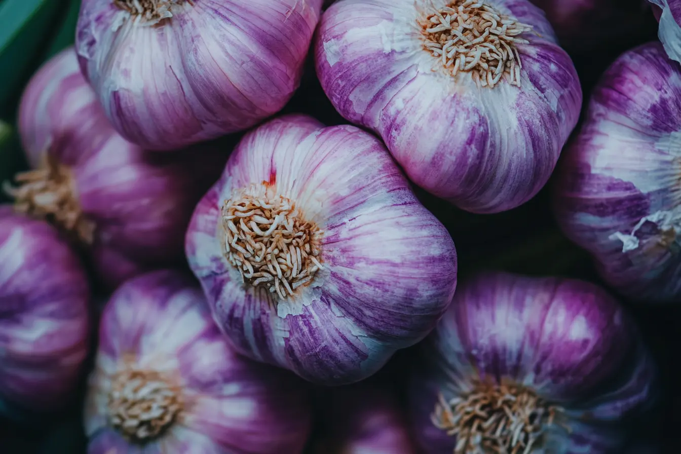 purple garlic picture