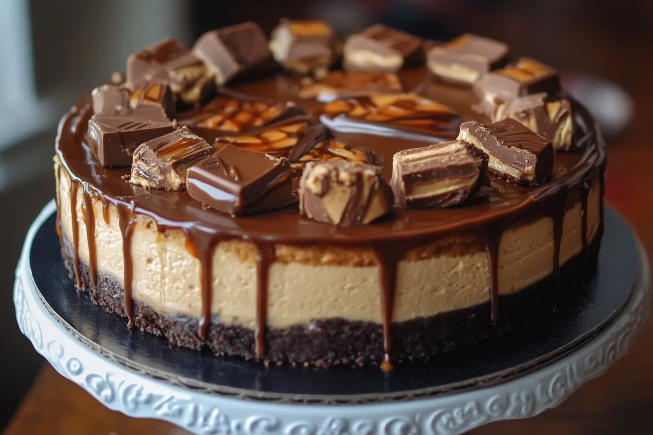 pictures of reeses caramel cheesecake