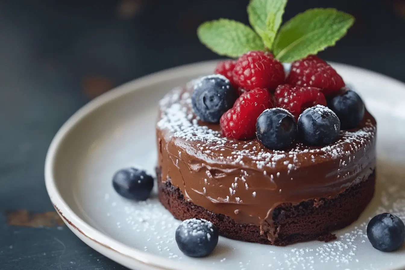 picture of refined coconut oil chocolate cake