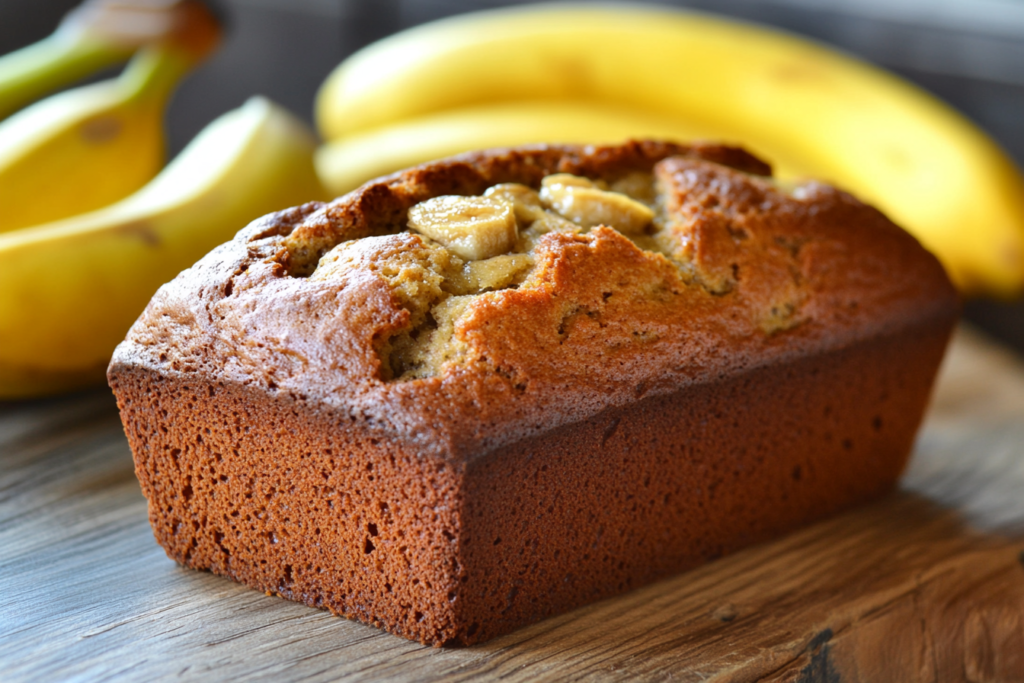 4 ingredient banana bread picture