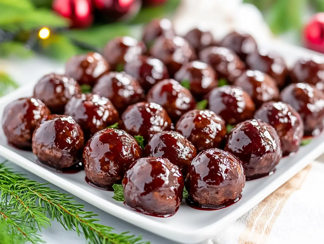 Christmas Cranberry Meatballs